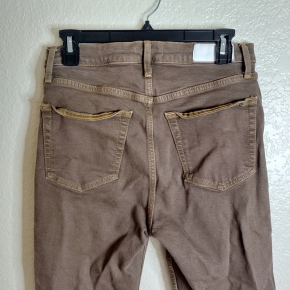 re/done 70s High-Rise Stove Pipe Jeans in washed chocolate sz 29 - Picture 7 of 10